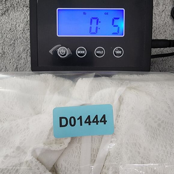 Bailey Blue Dress Womens L White Crochet Lace Strappy V-Neck Back Cutout Mini - Picture 10 of 10